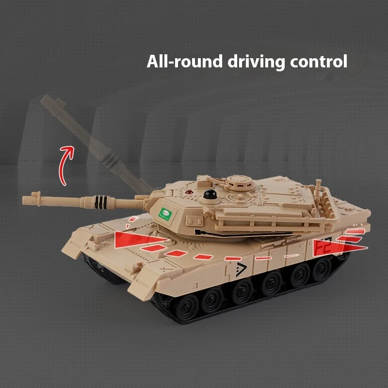 Rc Tank 777-584 Mini Remote Control Tracked Tank Tiger Tank Combat Military Tank Model Simulation Popular Kids Xmas Toy Gifts 3