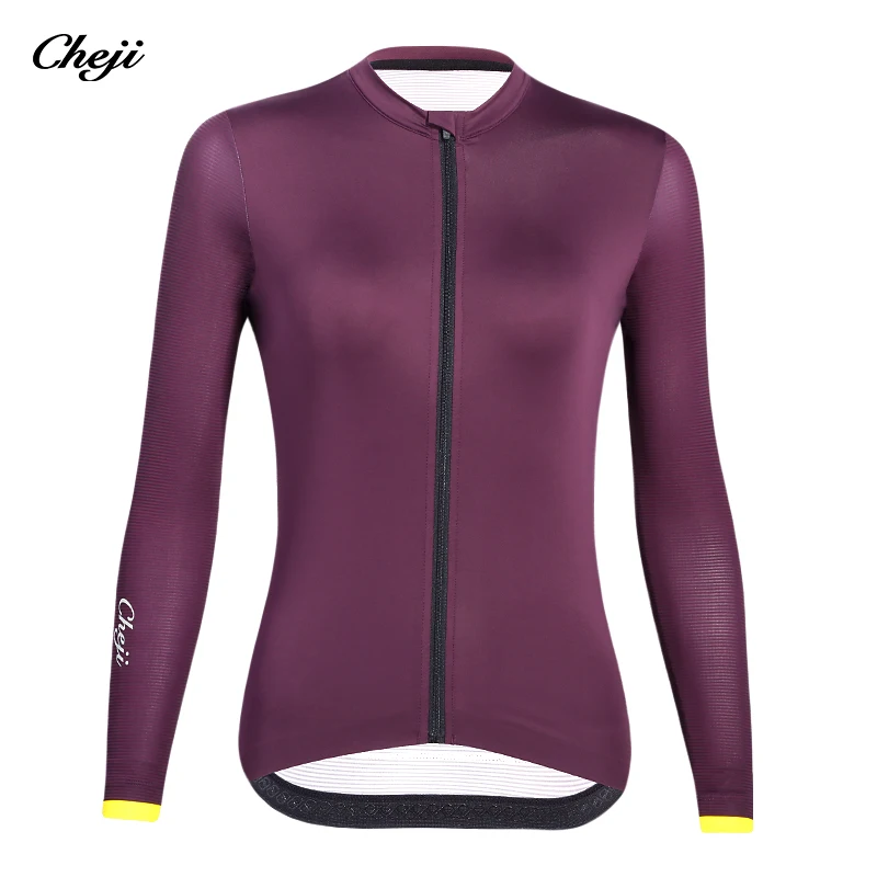 thumbnail image 1 of CHEJI Nuevas camisetas de ciclismo Ropa de verano para mujer Primavera y verano Bicicleta de carretera Deporte Camiseta de manga larga Temperamento Todo fósforo, 1 of 5