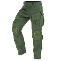 Men Combat Cargo With Knee Pads Multicam CP Camouflage Military Tactical Work Hunting Pants Clothing 1