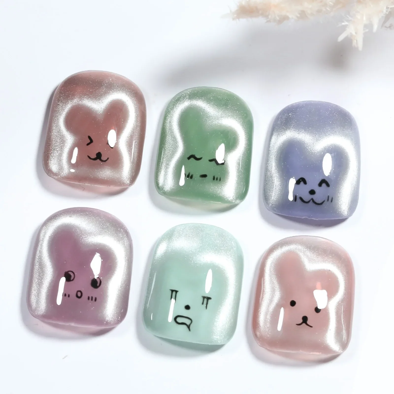 Cat Eye Nail Magnet Set For Rabbit And Heart Shape Nail Art Designs_voghion.com