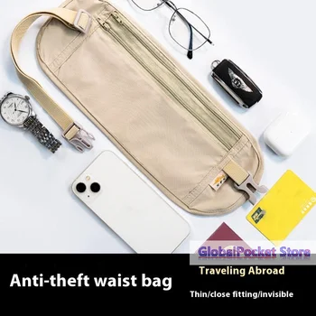 Marsupio da Viaggio Invisibile per Passaporto e Denaro, Borsa a Cintura Nascosta, Portafoglio di Sicurezza, Marsupio da Viaggio, Marsupio da Petto, Marsupio Porta Soldi