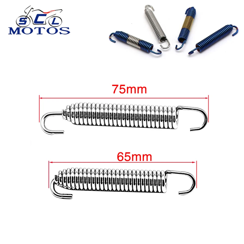 uxcell 0,4 mmx3x12 mm Ressort à petite tension à double crochet en acier inoxydable 304 66 pièces