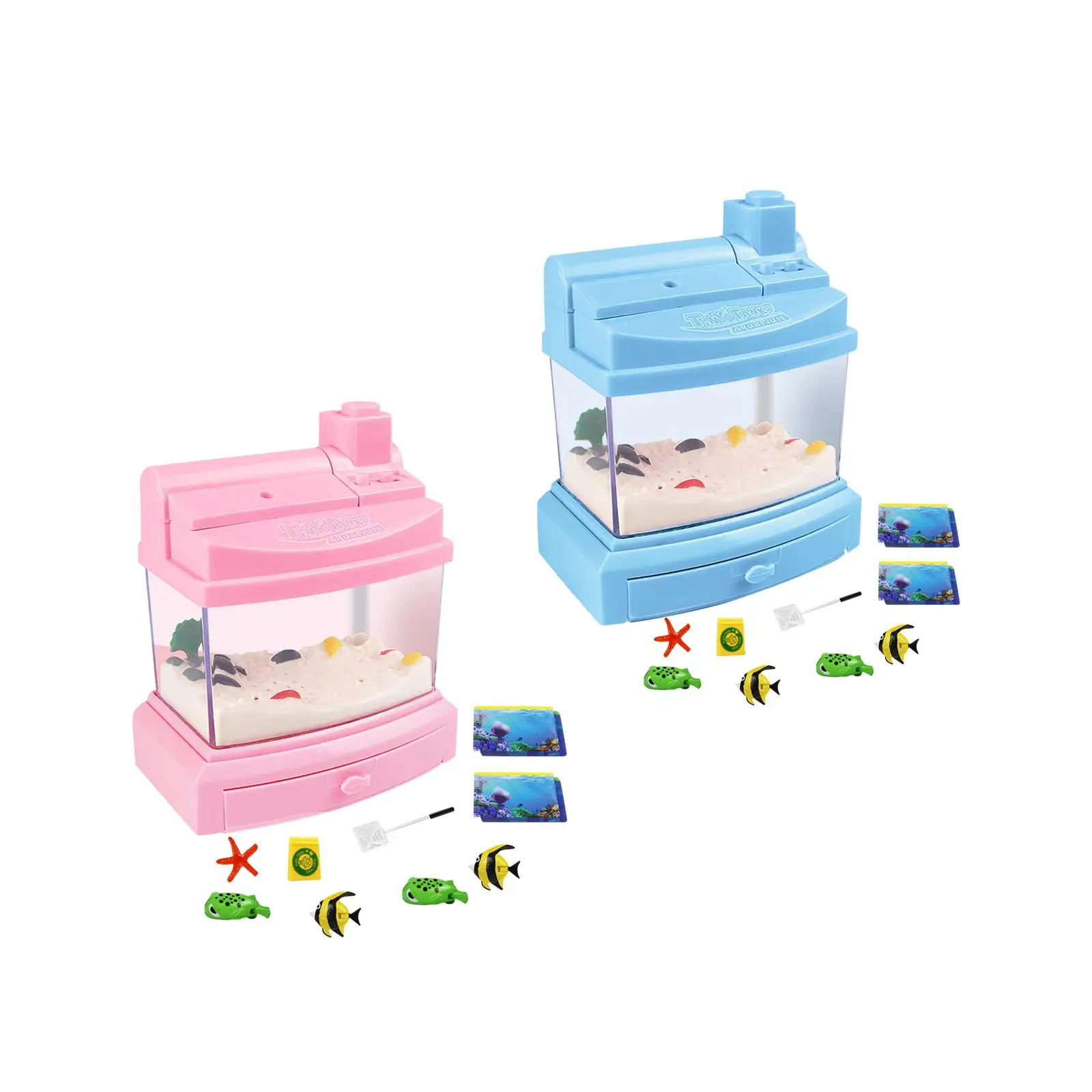 

Aquarium Toy for Kids Electric Luminous Mini Underwater World for Girls Boys