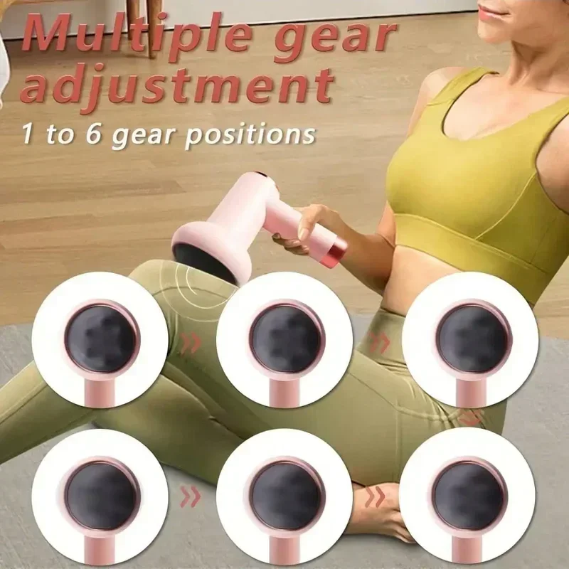 Belly Massager To Remove Fat Cellulite Remover Massager Electric Fat Sculpting Handheld With 5 Heads For Abdominal Belly Neck