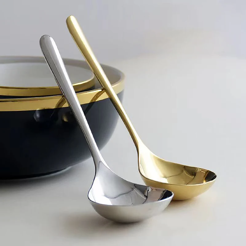 Stainless Steel Big Head Round Spoon for Kitchen