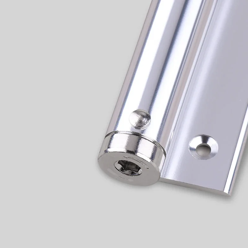 Adjustable Door Automatic Closer Aluminum Alloy Spring Silver Tone Intensity, Suitable For Fire 40 kg