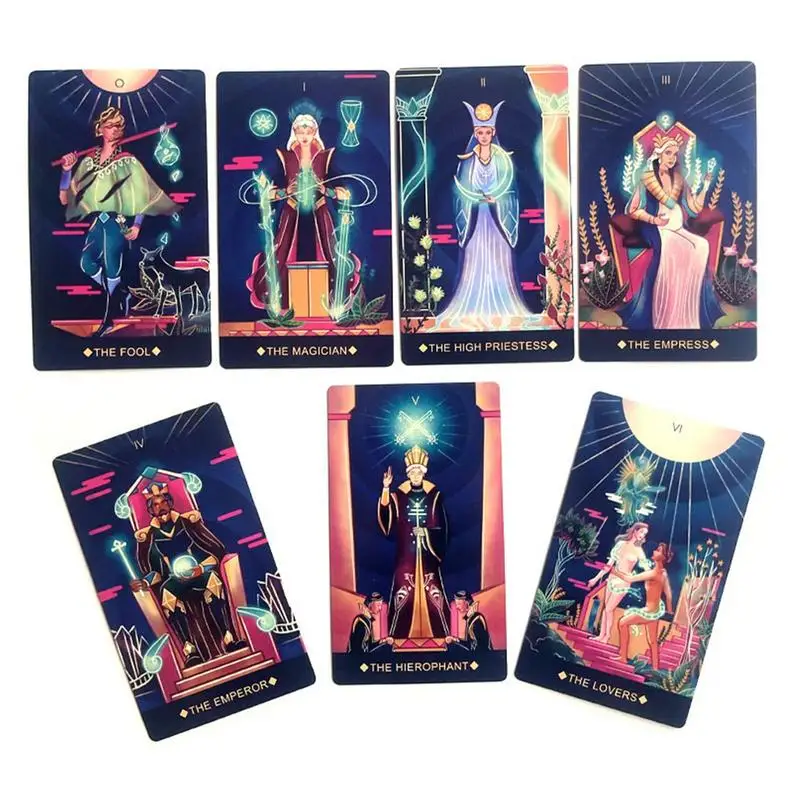 Tarot Cards Fantome Tarot with Paper Manual English Classic Traditional Tarot Deck for Fortune Telling Divination Board Game