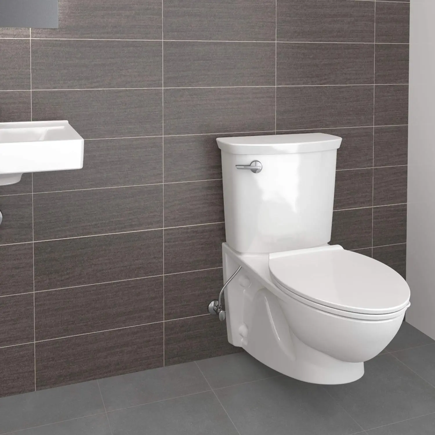 Standard Glenwall VorMax Wall Hung Elongated Toilet with Left Hand Trip Lever Gpf White White squatting toilet 6
