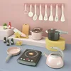 DIY Pretend Play Simulation Pretend Play House Cut Vegetable Cooking Game Set Child Enlightenment Fun Toy Children Gifts 6
