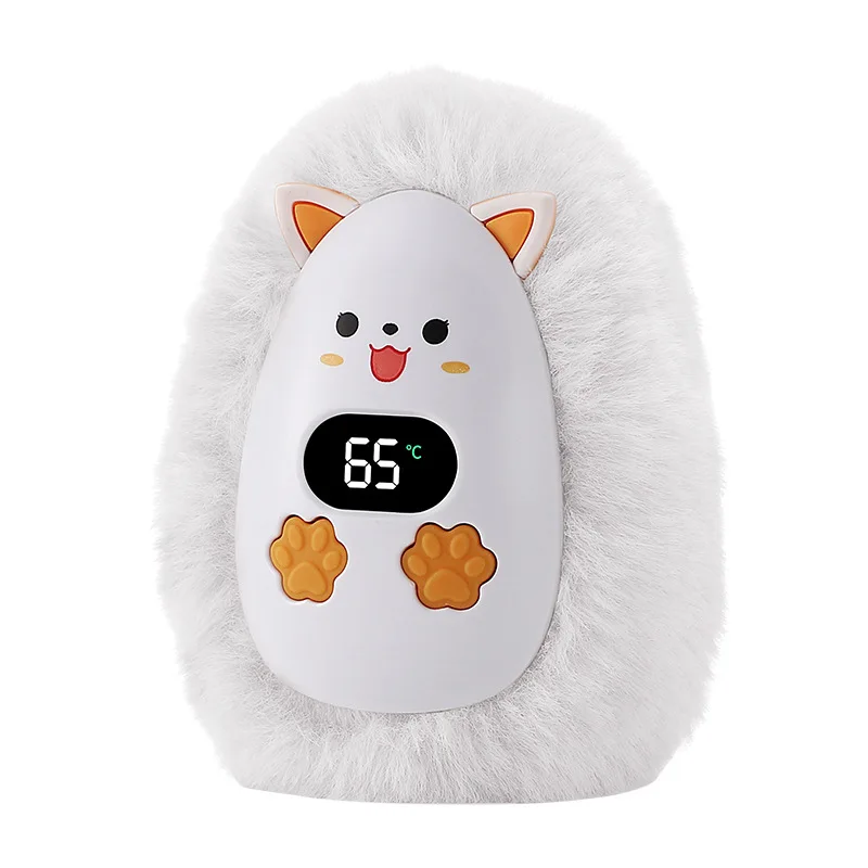 1 шт. Плюшева грілка для рук 3-рівневий контроль температури Зарядка через USB Швидкий нагрів Портативний кишеньковий обігрівач для внутрішнього використання Зимові подарунки