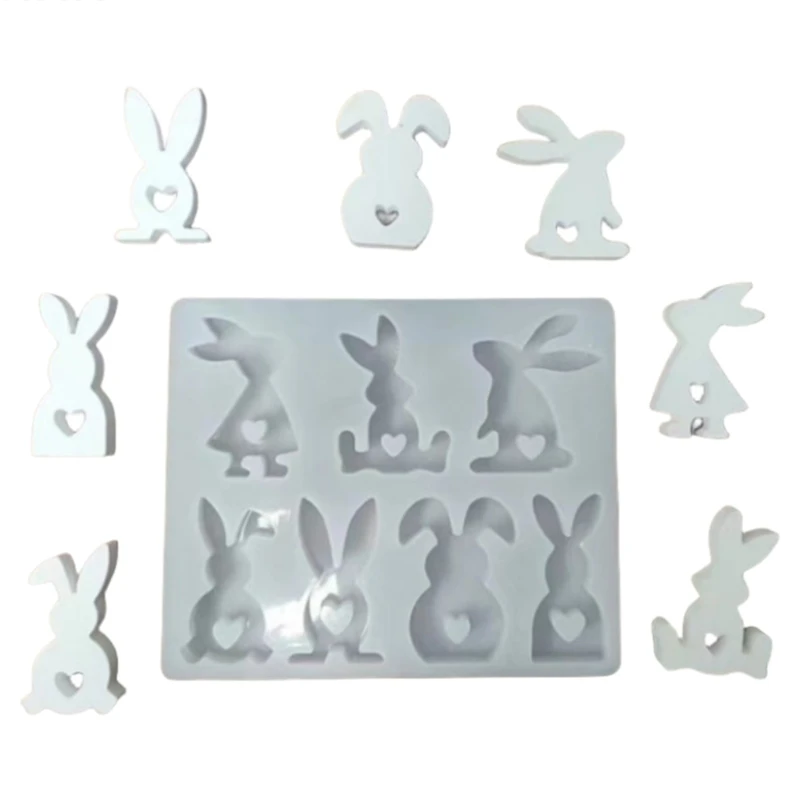 

E0BF Silicone Easter Mold Flexible Silicone Mold Durables Cake Moulds Easy to Clean Kitchen Supplies Silicone Baking Tools