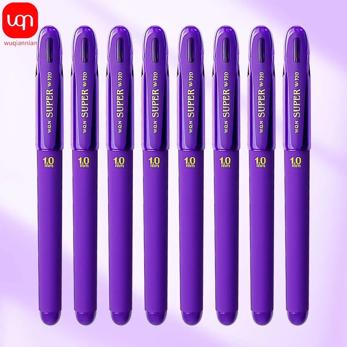 4/8/12pcs Purple ballpoint pen Non-erasable office use smooth writing 1.0mm school and office supplies 6