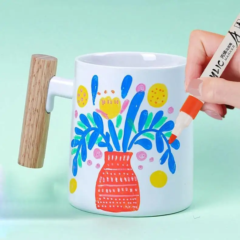 아크릴 마커 하이라이터 색칠 펜 세트, 어린이 DIY 그림 및 색칠 펜, 36 색