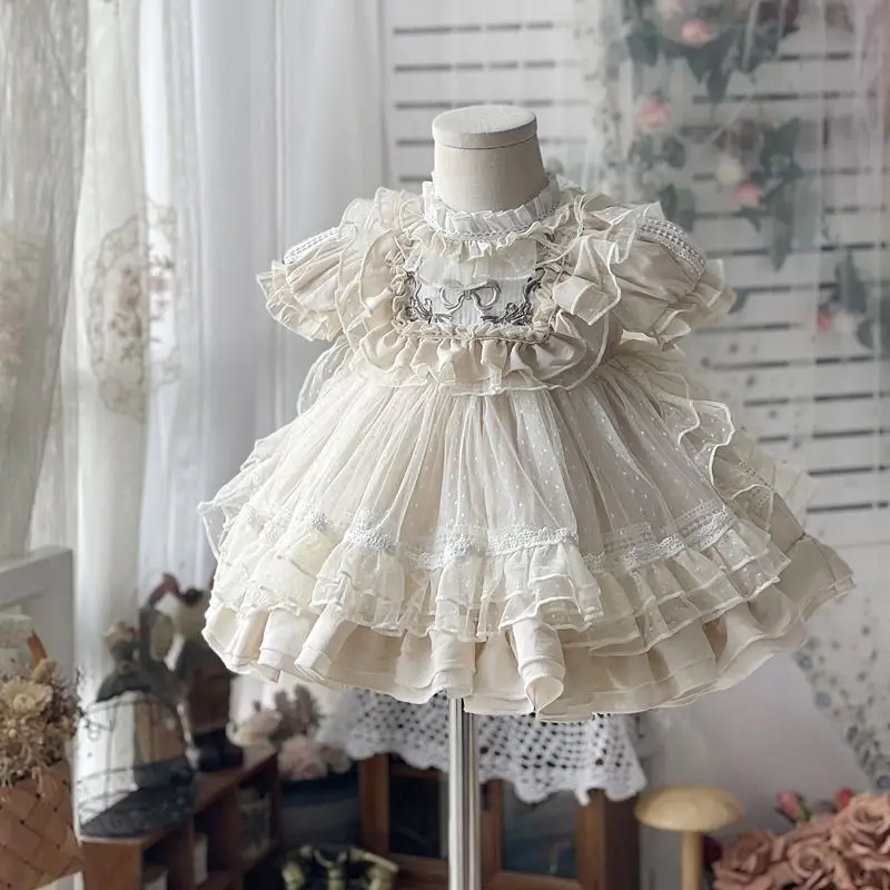 Lolita princess dress CHILDREN'S summer new high-end dress girls