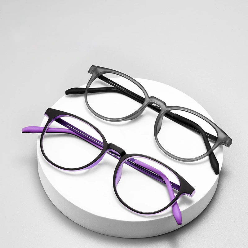 Women Titanium TR90 Glasses Frames Myopia Spectacles Comfortable Full Frame Round Optical Eyewear eyewear frames women glasses eyeglasses frames