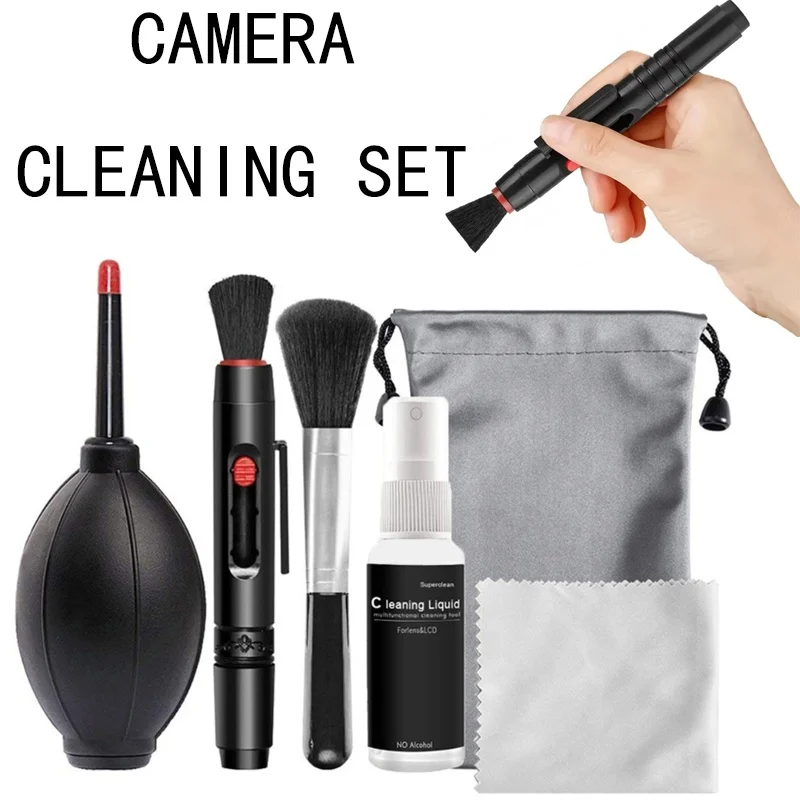 Kit nettoyage objectif appareil photo 6 pièces - Brosse douce