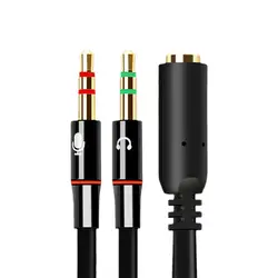 Universal 2 - in - 1 Audio & Microphone Splitter Cable (A)
