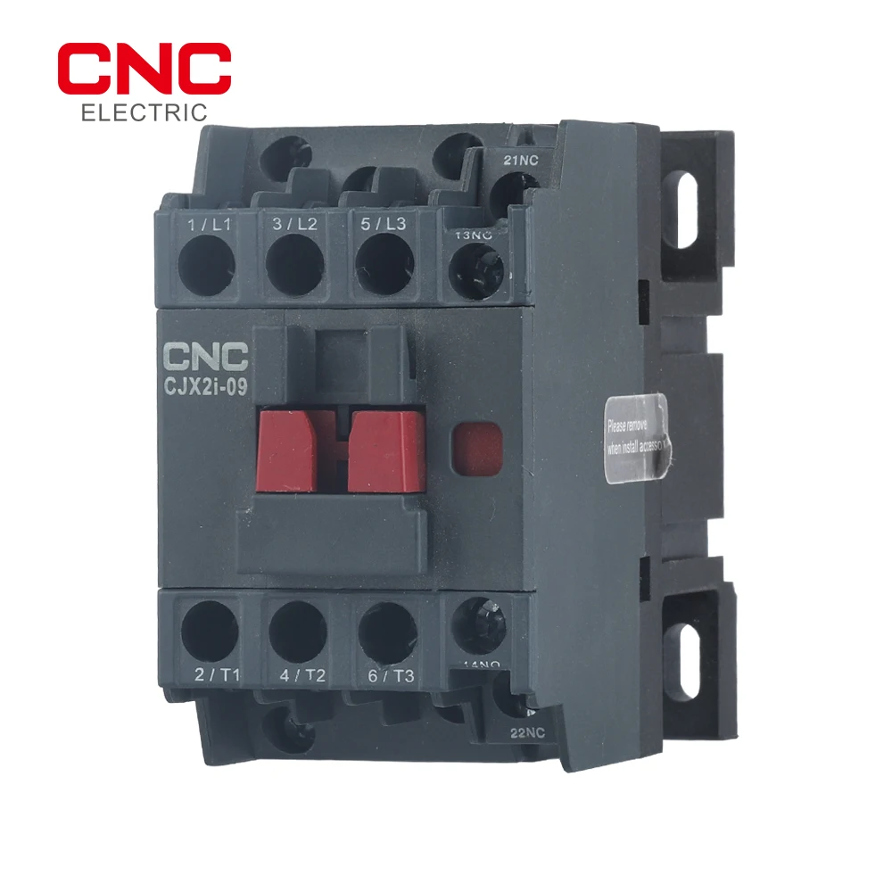 

CNC CJX2i Din Rail Mounted Household Modular AC Contactor 3P 220V 50/60Hz CJX2i 1NC+1NO 9A/12A/18A/25A/32A