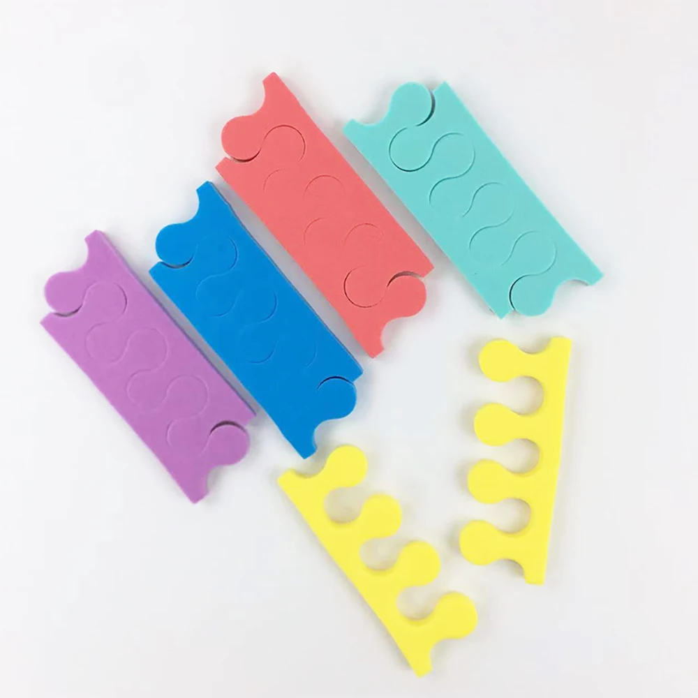 200 Pcs Nail Art Toe Separators Fingers Sponge Soft Foots Care Tool for Pedicure
