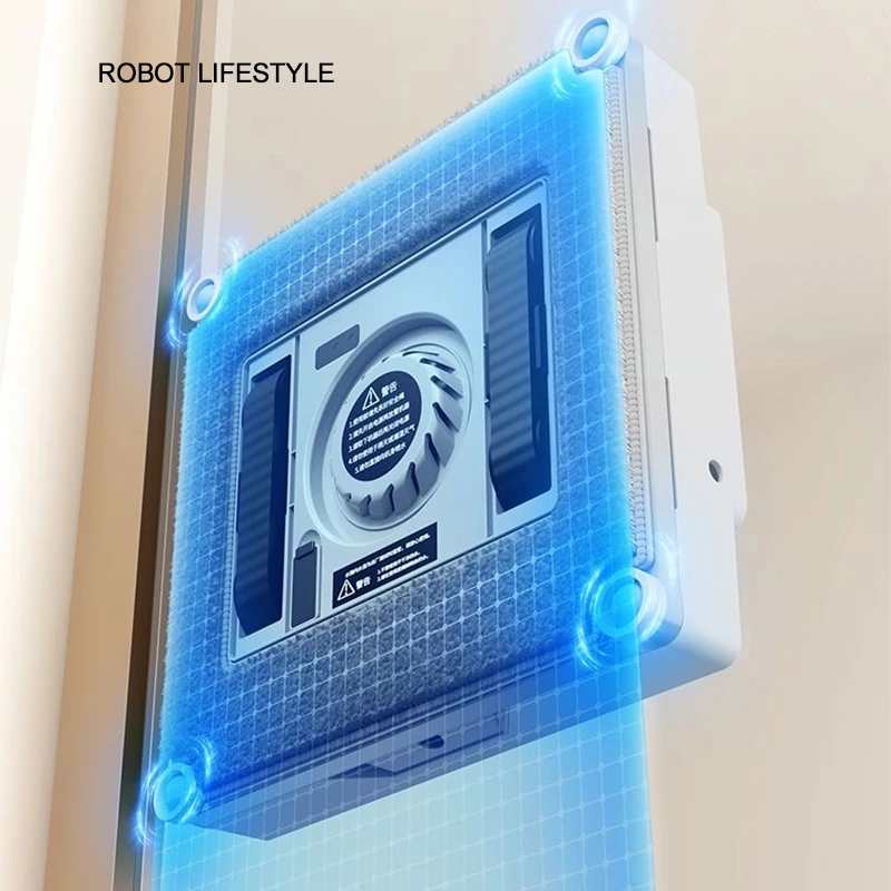 Robot Window Cleaner Washer Robotic for Frameless Glass High Suction 3000Pa Electric Smart Vacuum Cleaner Automatic Washer Wiper 6