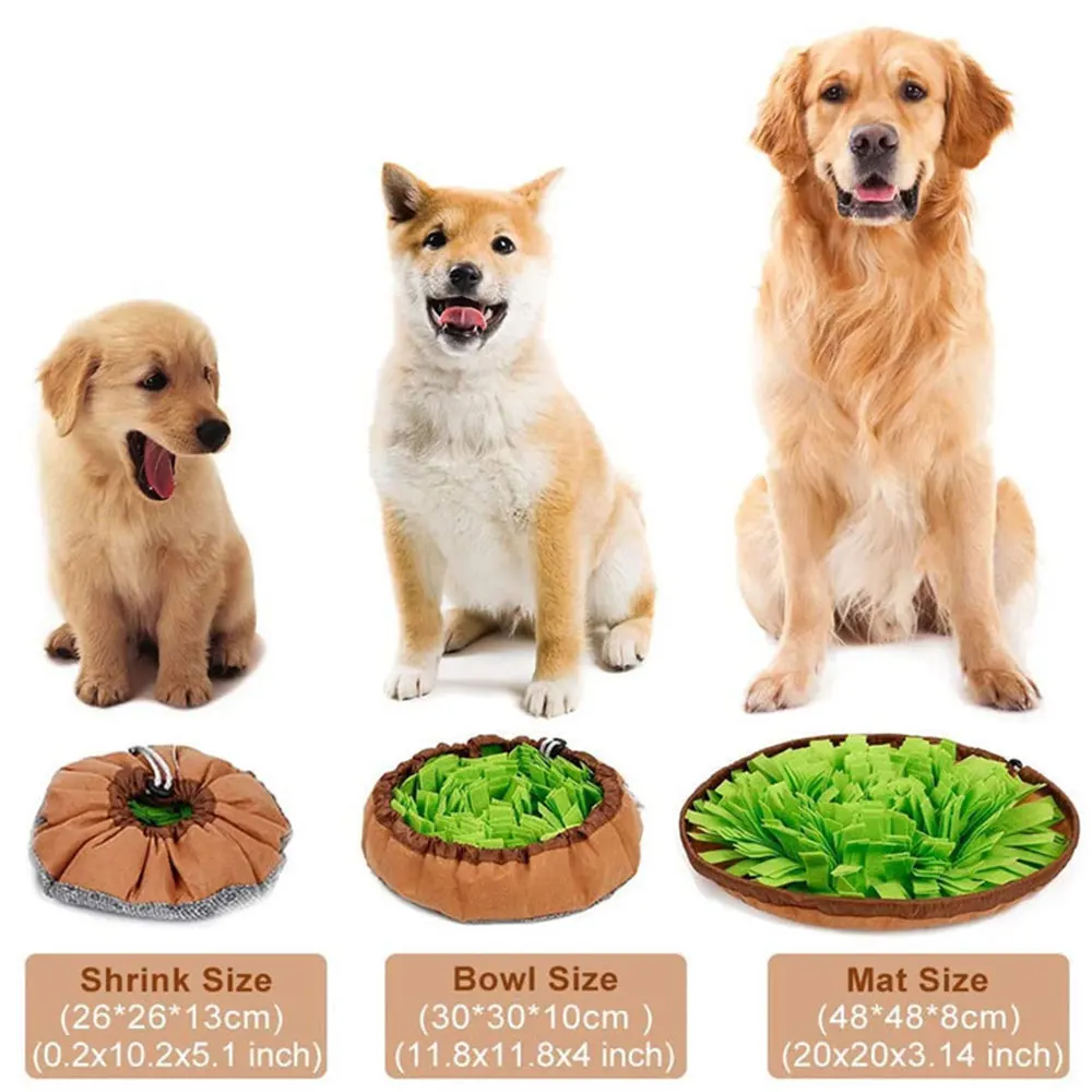 

Dispenser Carpet Washable Dog Toys Pet Dog Snuffle Mat Nose Smell Training Sniffing Pad Dog Puzzle Toy Slow Feeding Bowl Food