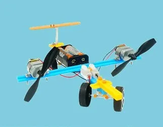 

Science and technology make small invention diy handmade primary school students stem science teaching aids double propeller