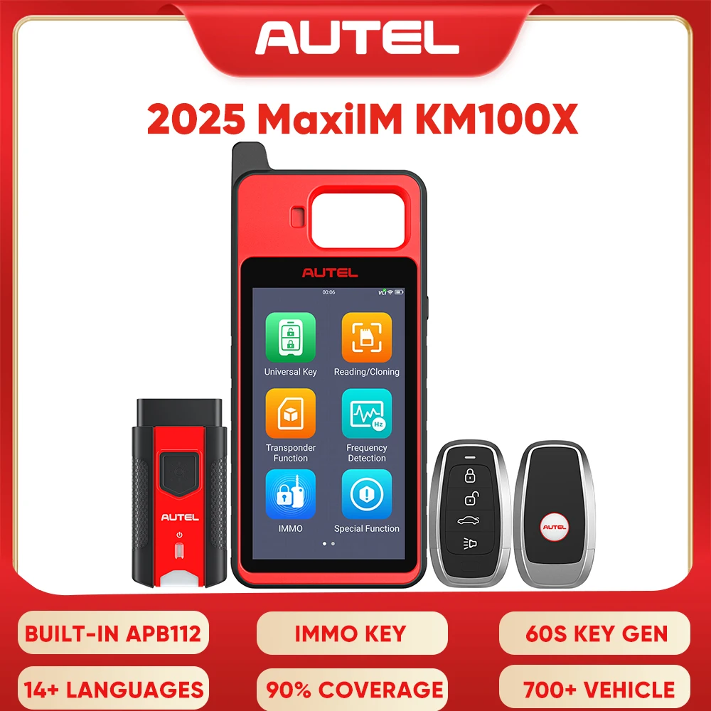 Autel MaxiIM KM100 Universal Key Generator Kit Immobilizer IMMO Learning Tool Free Update Online Lifetime key tool
