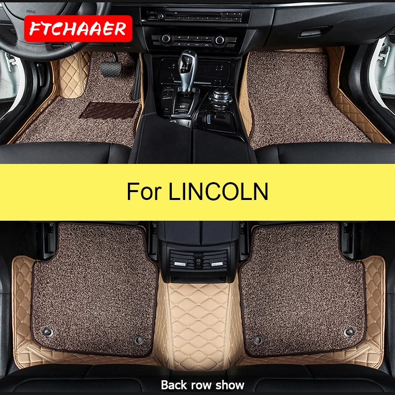 

FTCHAAER Car Floor Mats For Lincoln MKC MKS MKT MKX MKZ Navigator Continental Aviator Nautilus Foot Coche Accessories Carpets