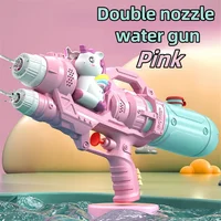Unicorn Water Spray Toy Double Nozzle Water Gun Dinosaur Press Type Watergun Cartoon Animal Water Gun Summer Pool Toy for Kids 1