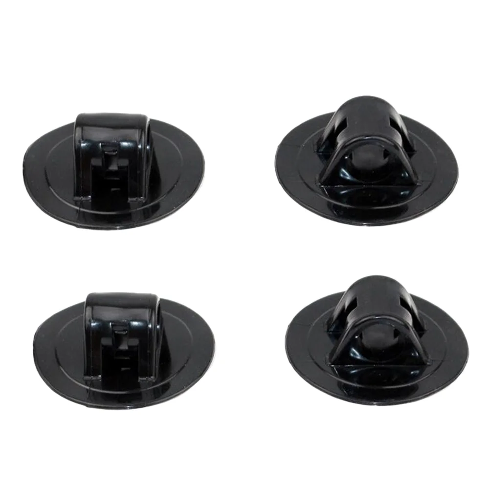 8PCS Kayak Motor Fixed Bracket Buckle Motor Seat Outboard Hook(Black)