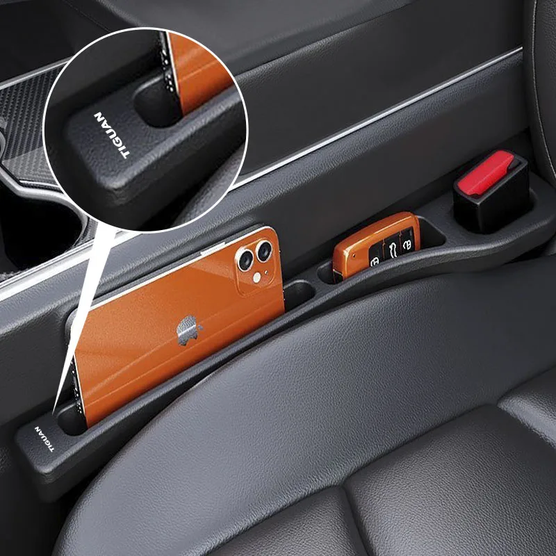 2 pcs car seat splicing plug strips car gap fillers, safety seat storage racks For VW Volkswagen Tiguan Accessories