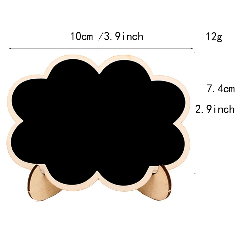 Mini Lace shape Chalkboards 20pcs with Support Message Board Signs Table Place Card Signs for Home Brthday Wedding Party wooden chalkboard