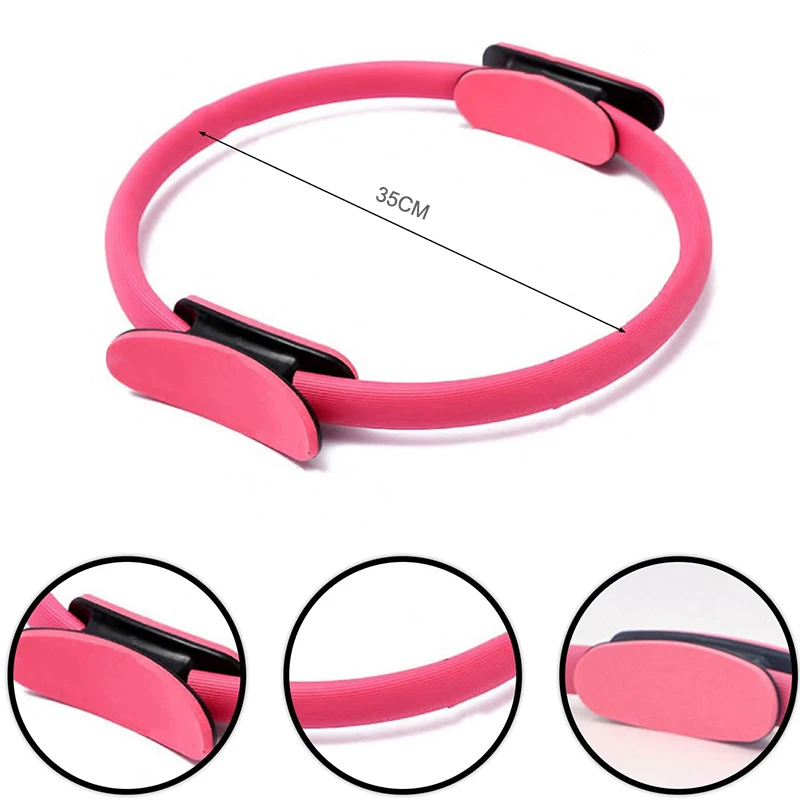 Yoga Pilates Ring Circle Women Girl Exercise Home Resistance Elasticity Gym Workout Accessory