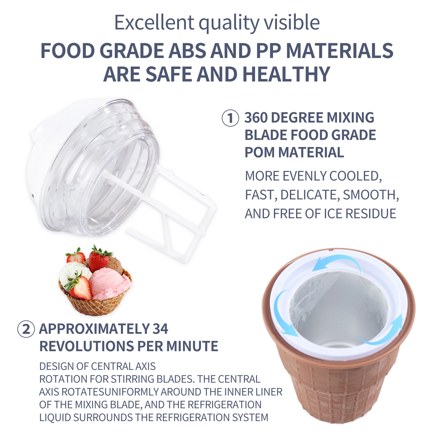 Electric Portable Mini Ice Cream Maker Fruit Yogurt Maker Home Appliance Slush Cotton Candy Machine