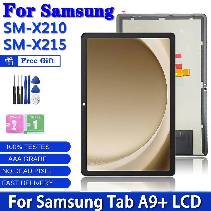11.0 pouces pour Samsung Tab A9 + A9 Plus SM-X210 X215 X216 écran LCD écran tactile panneau numériseur assemblée pièce de rechange