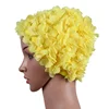 Summer Women Swim Cap Floral Petal Retro Swimming Hat Female Flower Bathing Cap 3