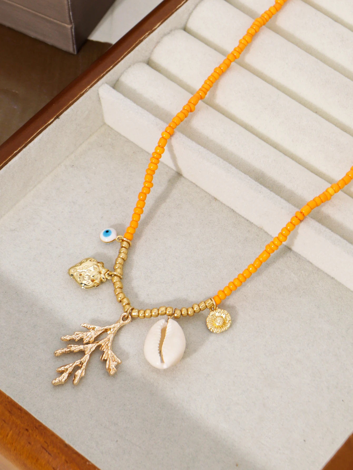 Bohemian Shell Strawberry Devils Eye Various Pendants Necklace