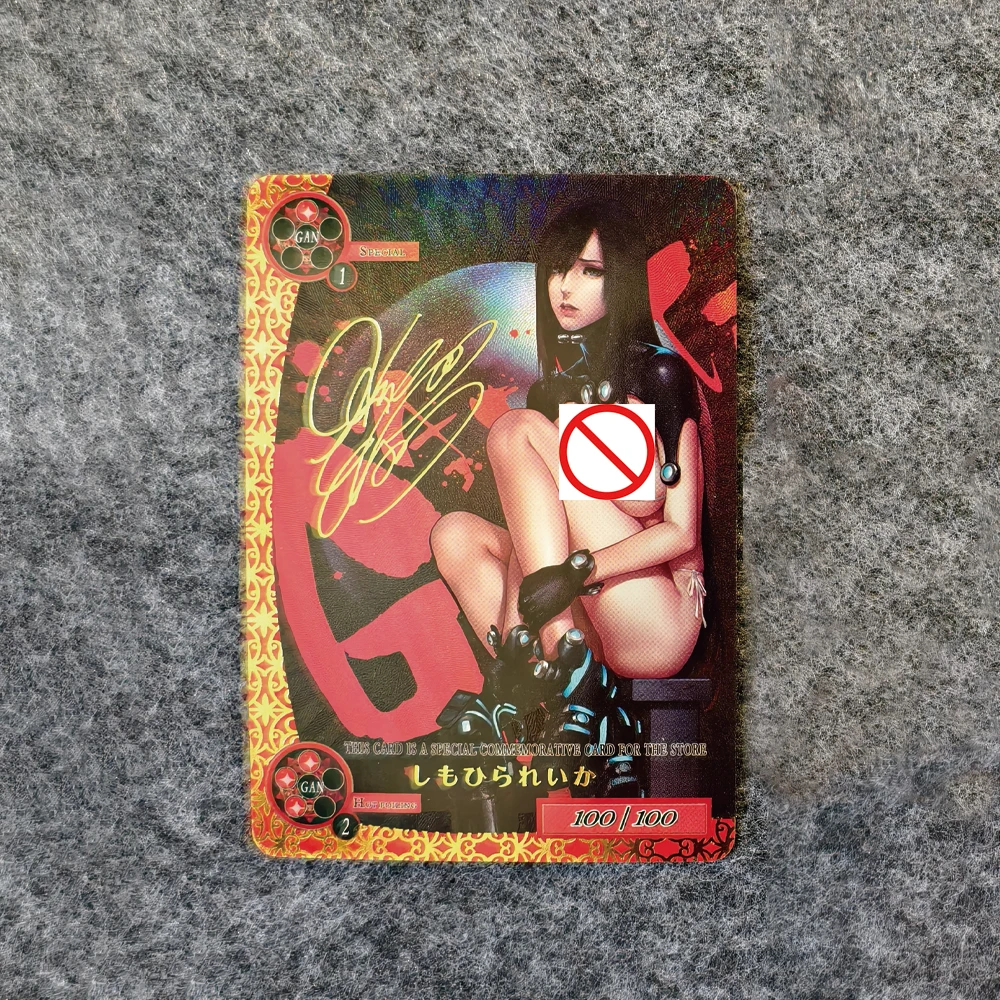 Cartão de coleção de desenhos animados de anime tokisaki kurumi cartão de assinatura carimbo de ouro cor reflexiva arco-íris flash texturizado presentes