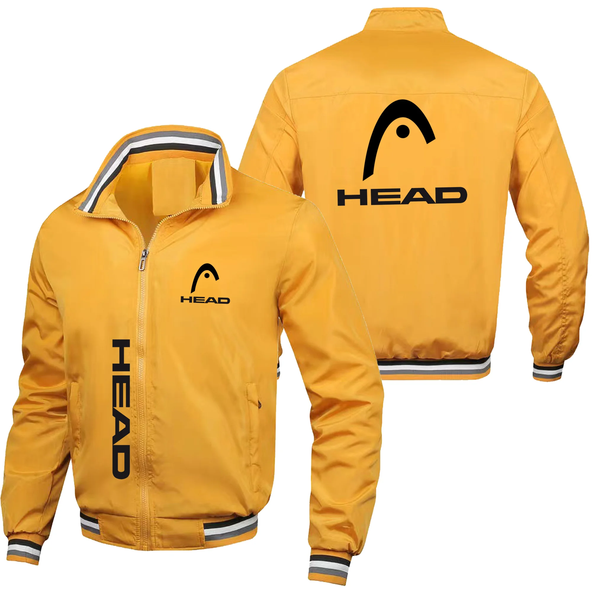 Men's high-quality and fashionable casual baseball jacket, motorcycle jacket, outdoor sports windbreaker