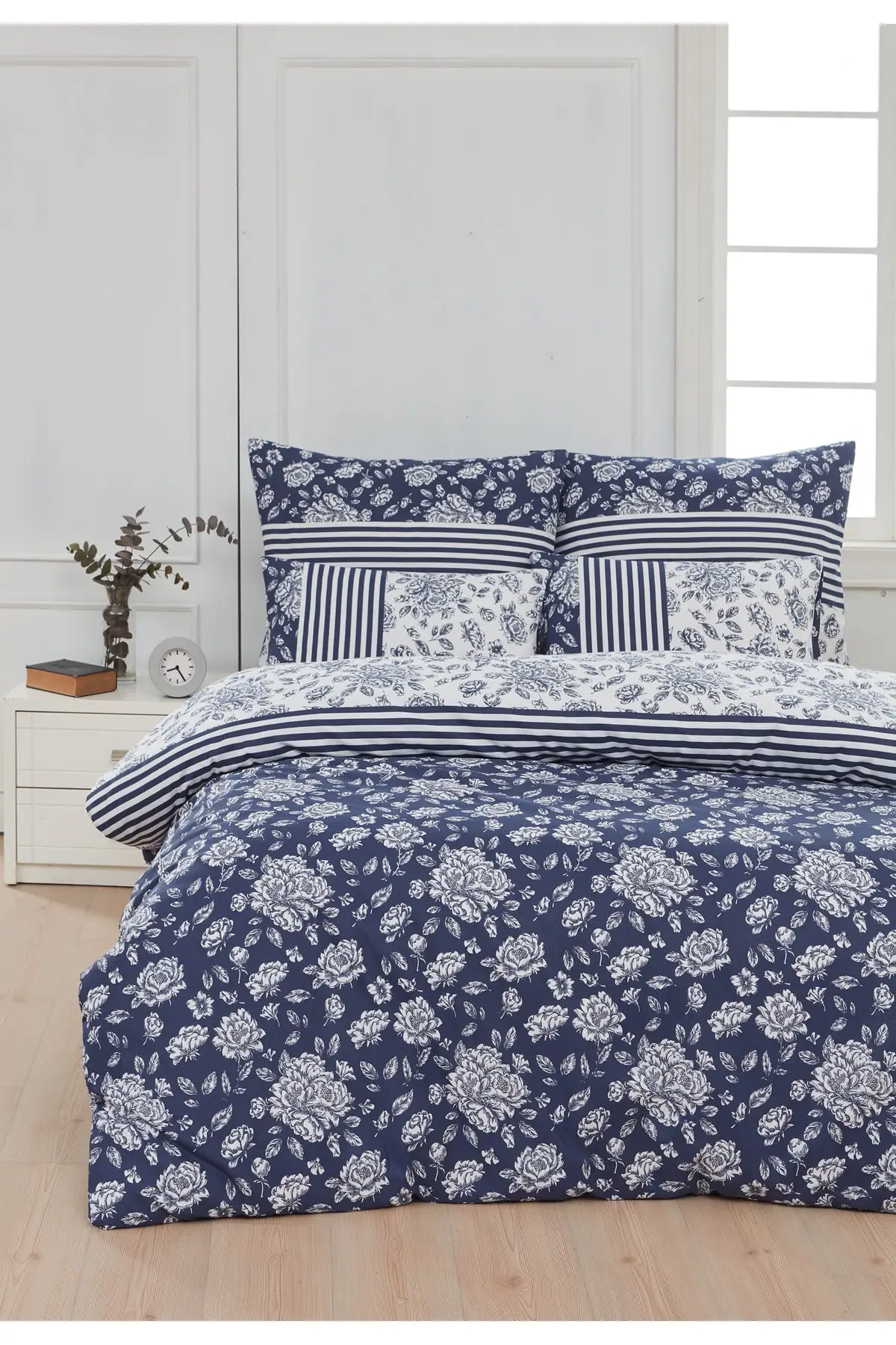 

Cypruss Cotton Modern Single Duvet Set Cotton-Polyester 160x220 Bed Room Textiles Without Sheets Green Size