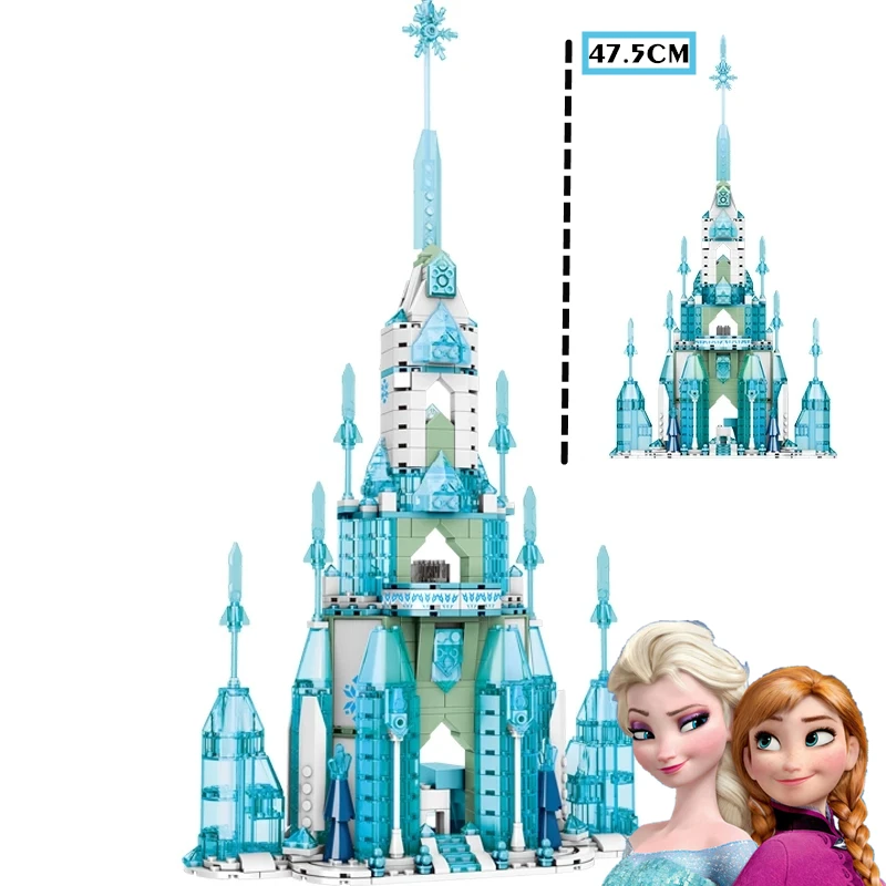 Intensief Absoluut dauw Disney Frozen Elsa Olaf Anna Ijs Sneeuw Kasteel Prinses Huis Streetview  Bouwstenen Bricks Movie Model Kid Toy Kinderen Cadeau|Blokken| - AliExpress