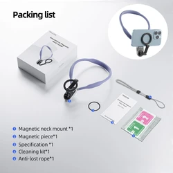 TELESIN Quick - Release Silicon Magsafe Neck Phone Holder - Magnetic Mount