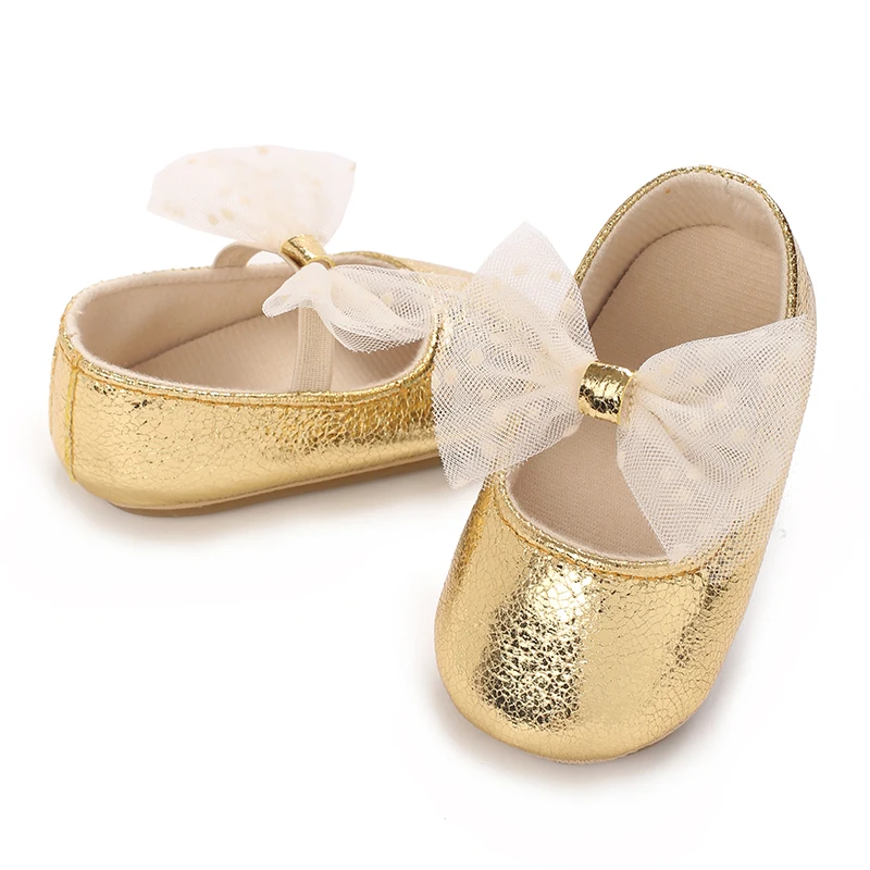 New Spring and Autumn New Cotton Rubber Sole Princess Shoes 0-18 Girl Baby Walking Shoes