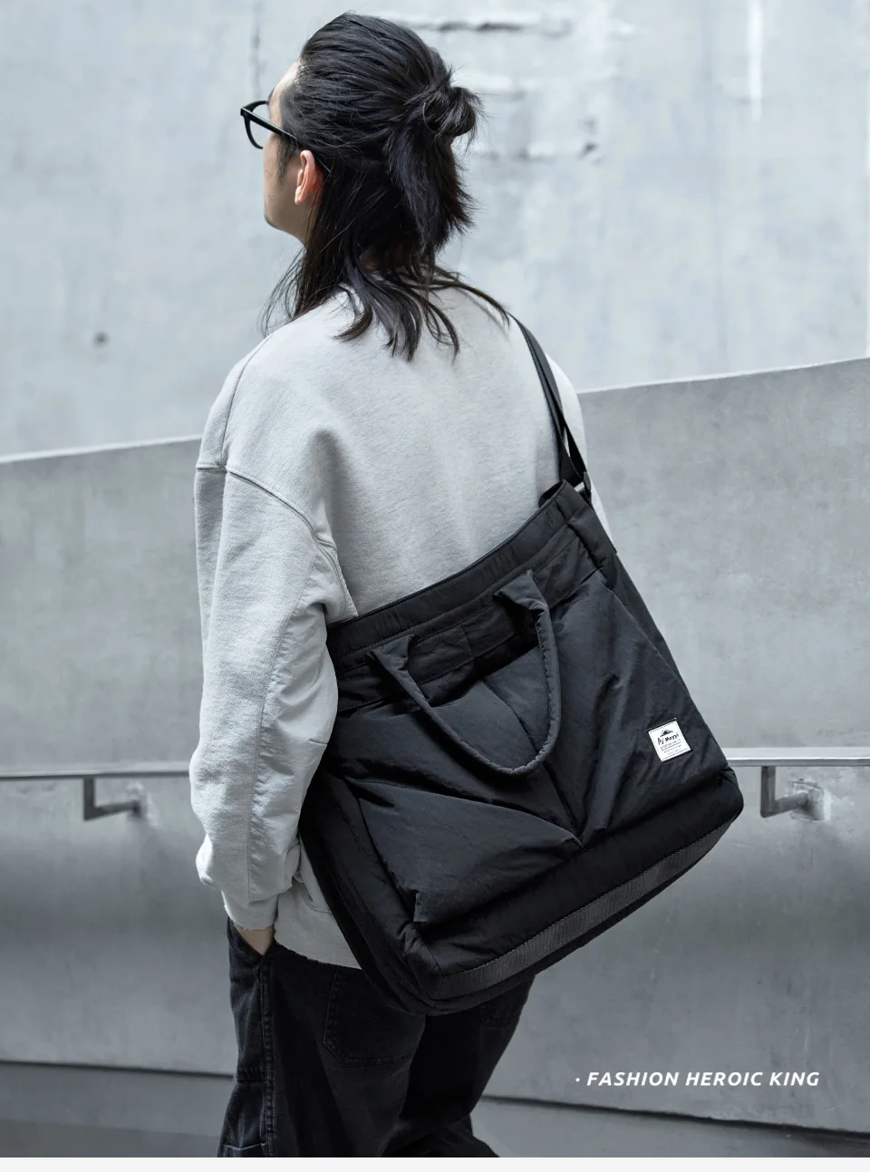 MATE ELAN Hochwertige große Herrenhandtasche 17,3 Zoll Laptop Aktentasche Große Kapazität Reise Umhängetasche Business Messenger Bags – Detail 2