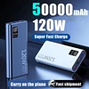 120W High Capacity Power Bank 50000mAh Fast Charger Portable Battery With Digital Display Powerbank For iPhone Samsung Xiaomi 4