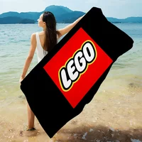 L-LEGOS Beach Towels Shower Towel Sauna Travel Spa Microfiber Quick Dry Gym Accessories Cute Room Decor 1