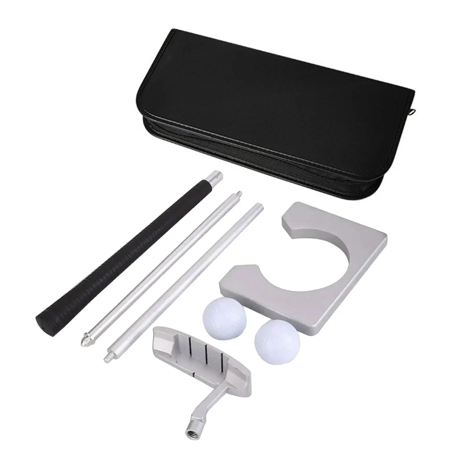 Portable Mini Golf Equipment Practice Kit Gift Set with Detachable Golf Putter Set Hand Indoor Golf Training Aid Kit Portable Mini Golf Equipment Practice Kit Gift Set with Detachable Golf Putter Set Hand Indoor Golf Training Aid Kit