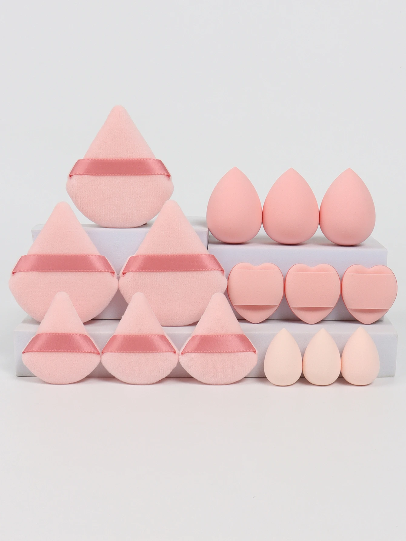 Multi Effect 15 Piece Set 3 Loose Powder Puffs&3 Mini Loose Powder Puffs&3 Medium-Sized Eggs&3 Mini Eggs&3 Air Cushions. Founda 6