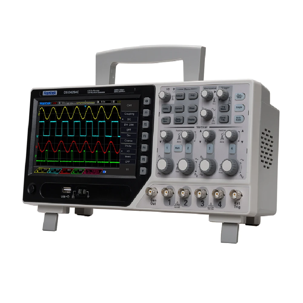 Hantek  Ƿν, ܺ Ʈ, DVM, ڵ  , 4 ä, 250MHz LCD PC USB Ƿν, DSO4254C