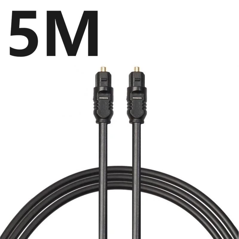 Premium Digital Fiber Optical Audio Cable with Gold-Plated Connectors